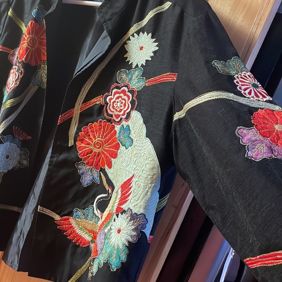 Draper’s & Damon’s gold embroidered lined open-front jacket - Picture 5 of 5